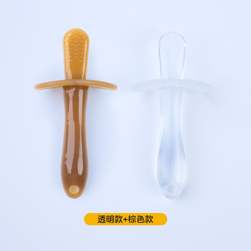 Transparent teether + brown teether