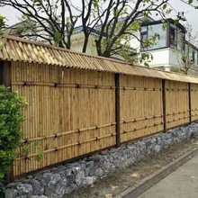 竹墙竹篱笆墙装饰碳化庭院花园装饰竹隔断挡墙竹门日式竹栅栏