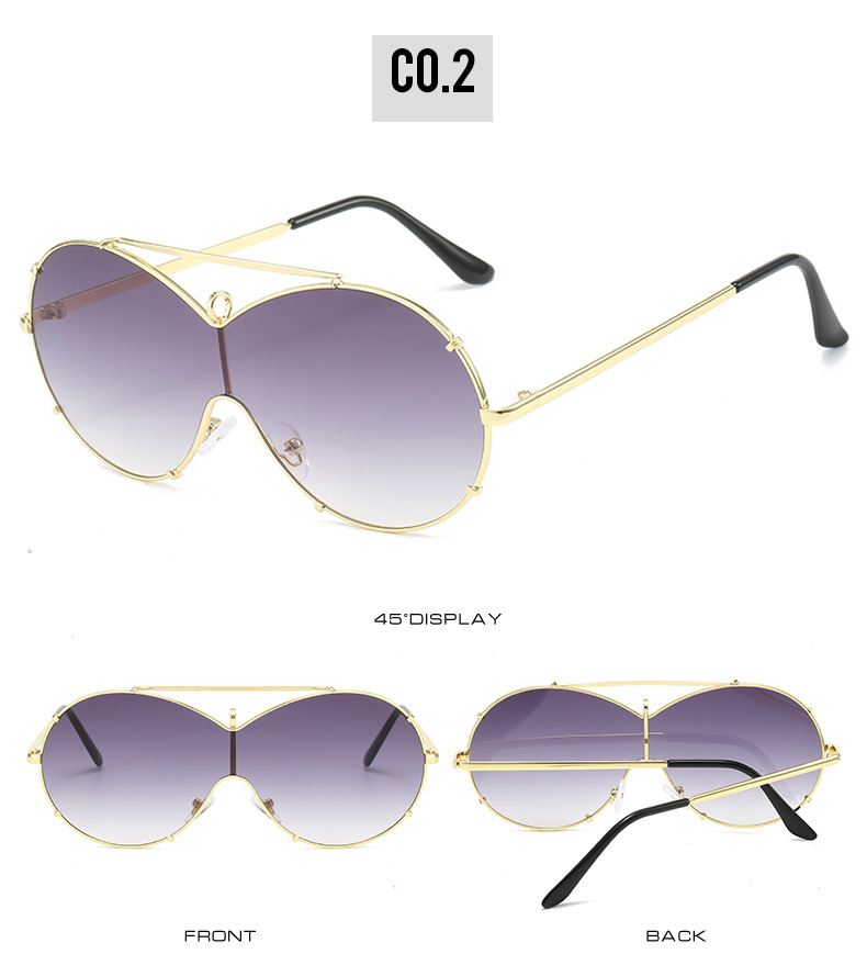 Ig Style Simple Style Solid Color Pc Special-shaped Mirror Full Frame Women's Sunglasses display picture 7