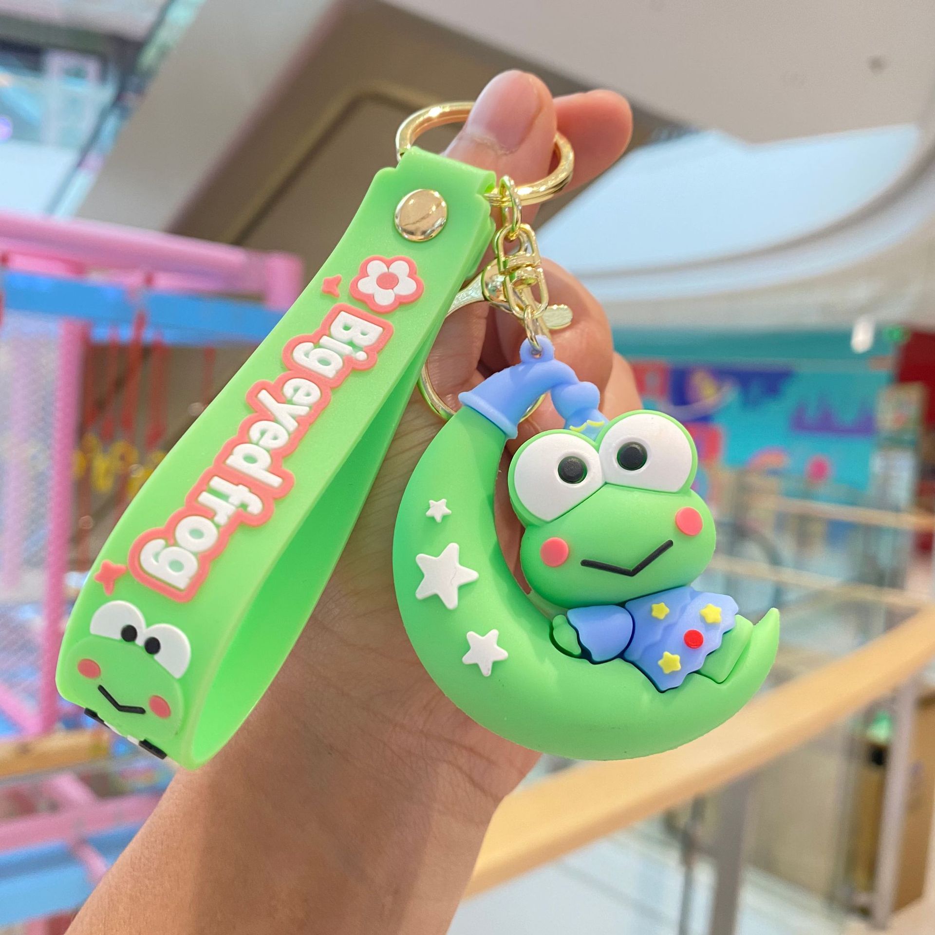 Sanrio sentada luna llavero melodía coolomi muñeca coche bolsa colgante muñeca máquina regalo al por mayor