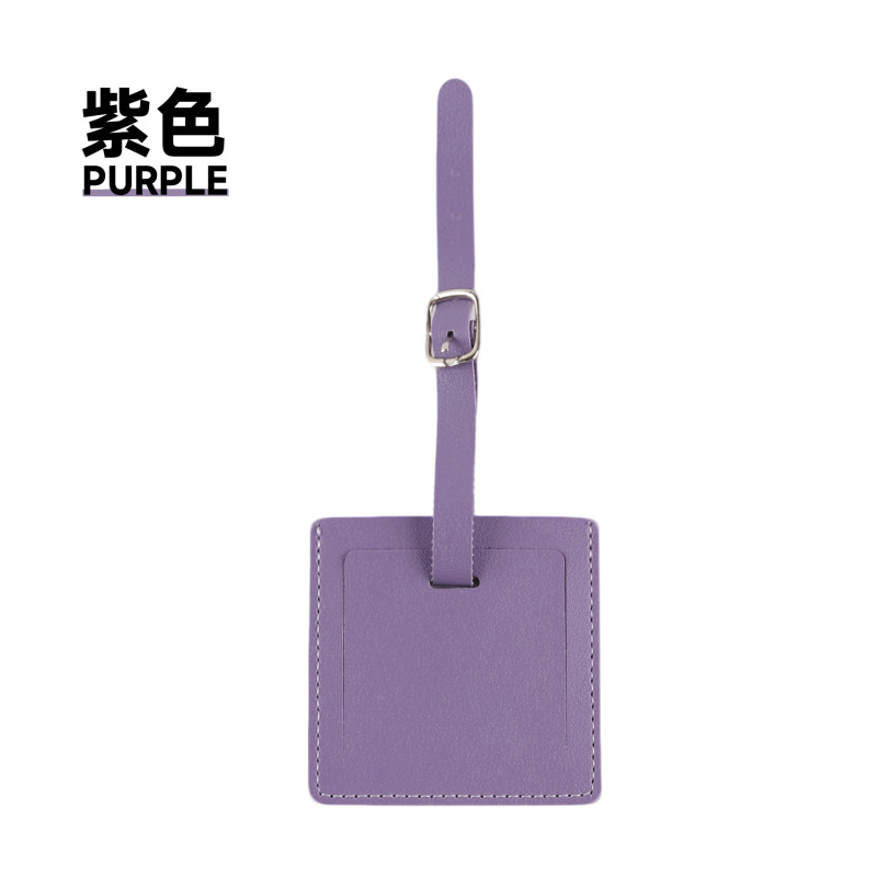 クロスボーダーバ�ードタグ pu レザーマルチカラースポットスーツケースフリップタグタグ荷物タグカスタムロゴ|undefined