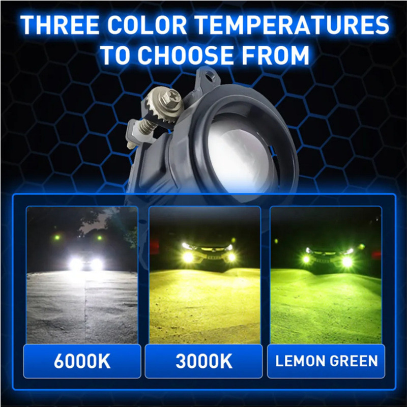 Auto 2.0LED lámpara de niebla lente de doble luz de alta potencia de alta brillo reformar soporte universal de lámpara de niebla image 4