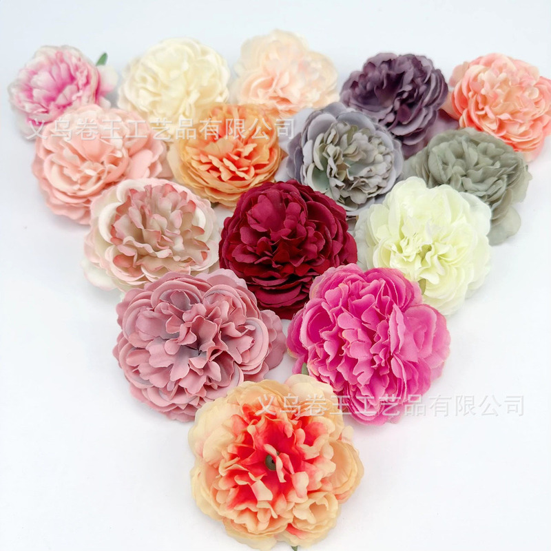 Simulated 7cm Rose Head DIY Hairpin Headdress Clothing Wedding Flower Wall Wedding Birthday Party Photo Props Simulated 7cm Rose Head DIY Hairpin Headdress Clothing Wedding Flower Wall Wedding Birthday Party Photo Props