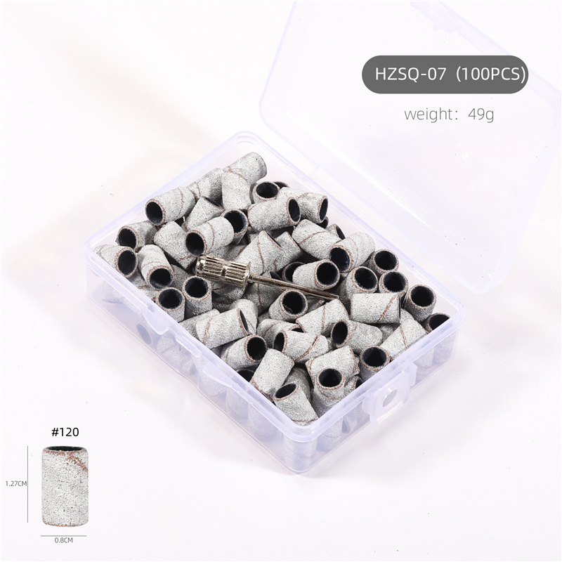 Especial transfronterizo para anillo de pulido de uñas en caja máquina de pulir anillo de pulido de uñas marrón negro blanco con rodamiento