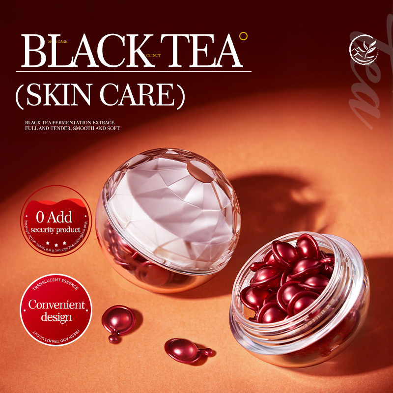 Té negro humectante humectante segunda esencia OEM personalizado Inglés completo humectante hidratación esencia de comercio exterior procesamiento