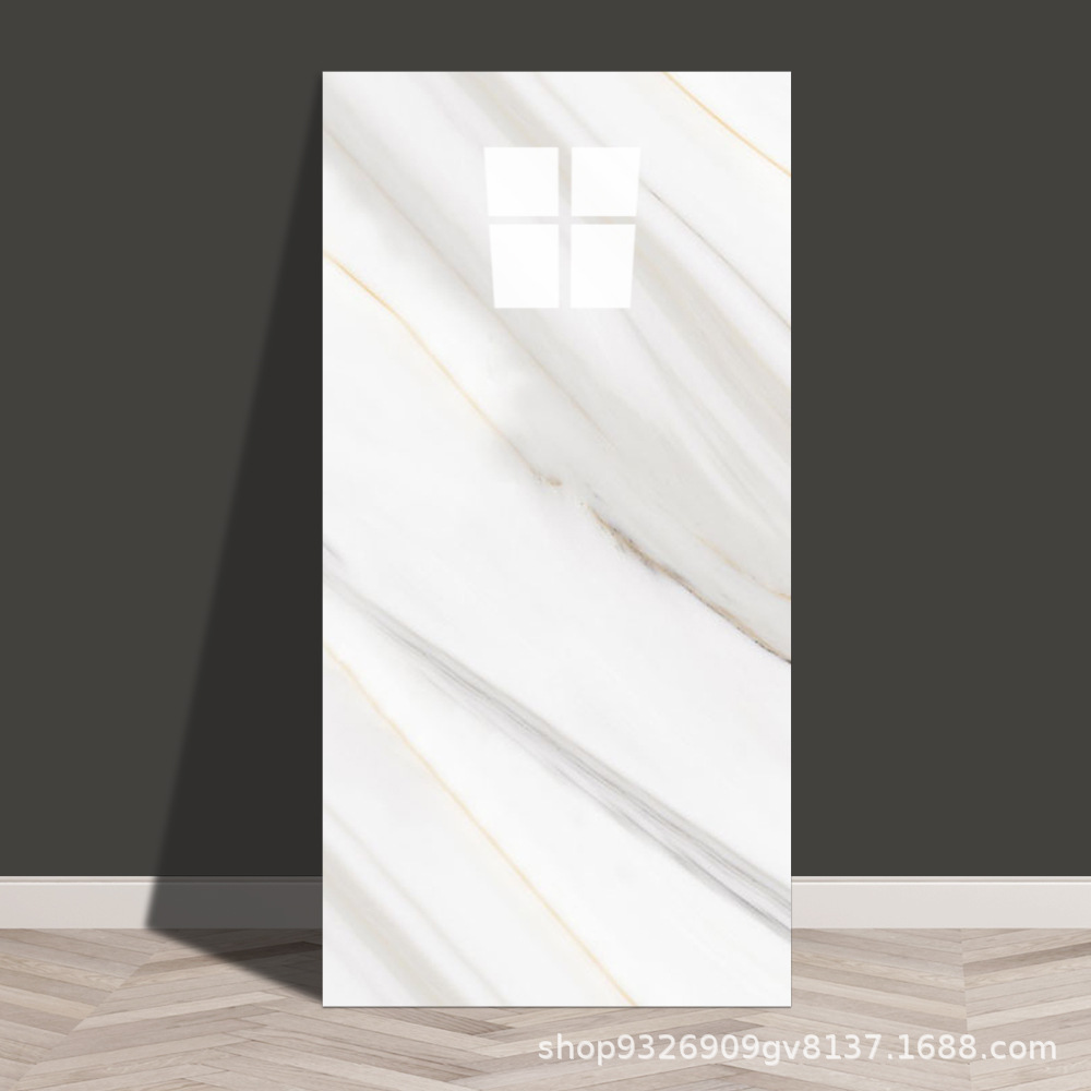 Autoadhesivo adhesivo de pared transfronterizo papel de pared de aluminio plástico imitación de azulejos adhesivo a prueba de agua a prueba de humedad papel de pared decorativo de fondo de baño