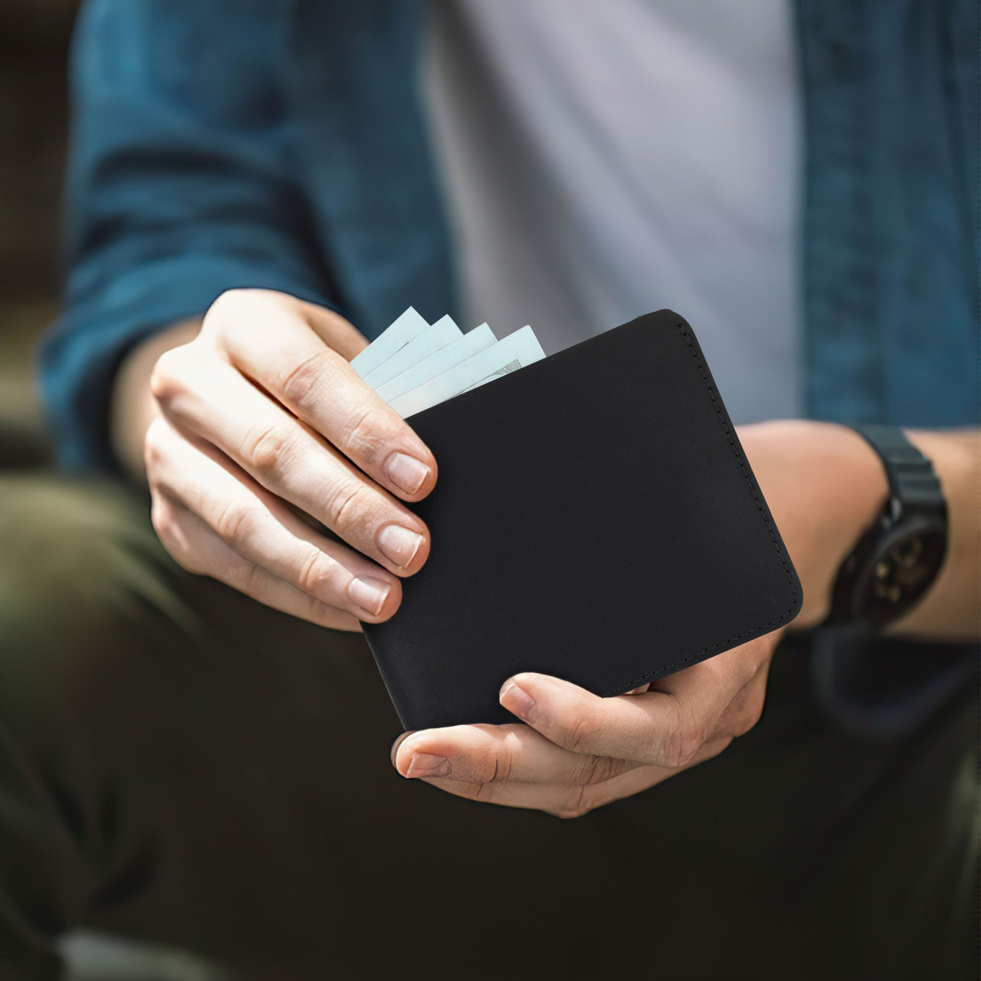 Amazon retro Crazy Horse cuero billetera RFID anti-magnetizado multi-tarjeta billetera de cuero de negocios billetera de hombre