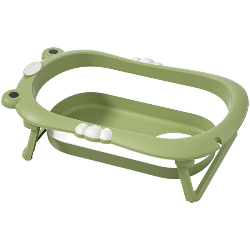 Rana bebé lavabo baño hogar niños temperatura detección plegable bañera Cubo de baño mentira plástico bebé baño cuenca