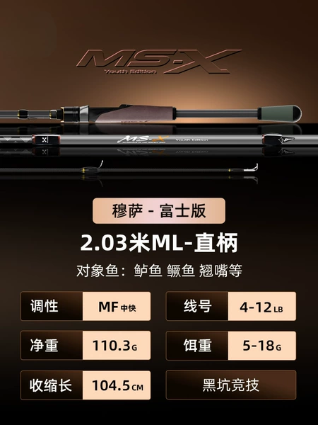 2.03m ML straight handle bass rod [Heikeng Racing Fuji Guide Ring]