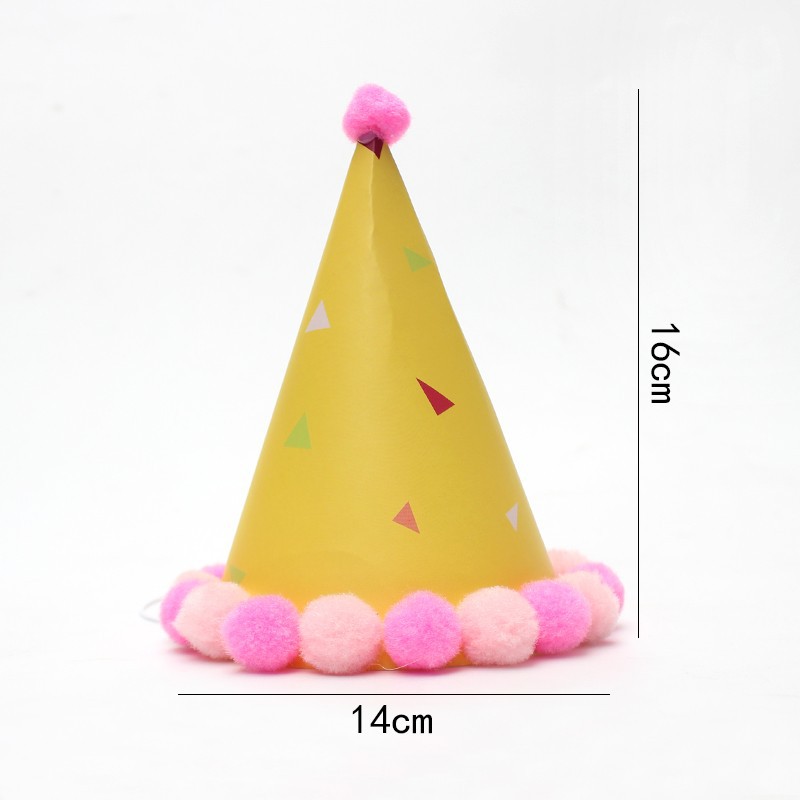 Pequeño sombrero de pelo fresco sombrero de fiesta sombrero de cumpleaños sombrero de actividad infantil sombrero de fiesta sombrero de punta