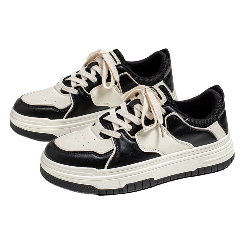 Кроссовки Meiretu 2025: популярные, трендовые, универсальные, в американском стиле, для студентов, черно-белые, на толстой подошве, спортивные, мужские.