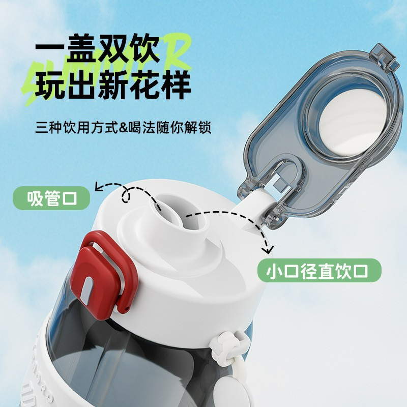 スポーツウォーターカップ新しい夏ポータブル高温耐性学生 2025 新しいストロー屋外大容量カップケトル|undefined