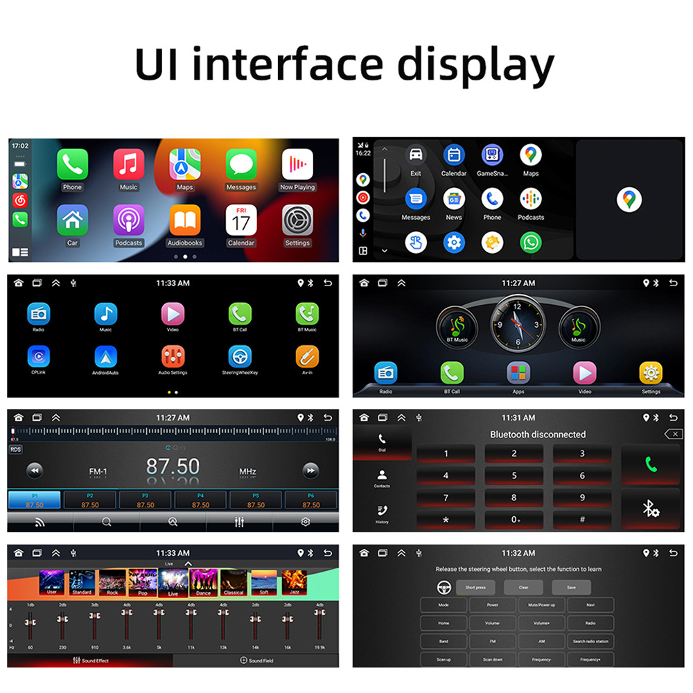 6.86 inch single ingot apple wireless CarPlay car MP5 player IPS screen car FM radio 12V