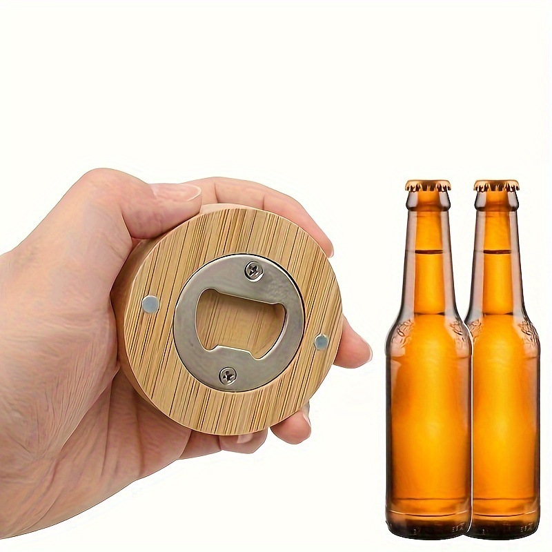 Spot fabricante de abrebotellas magnéticas de bambú y madera exclusivamente para abrebotellas de bricolaje hechas a mano para regalos de fiesta de bodas