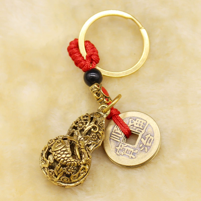Copper keychain, pendant, abacus