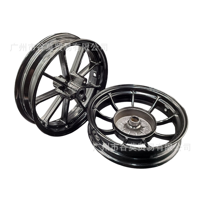 Rpm Wheel Hub 9-Claw Steel Rim Rsz Is Suitable for Jog100Cc Xunying Qiaoge Ias Electric Motorcycle Rear Wheel Modification