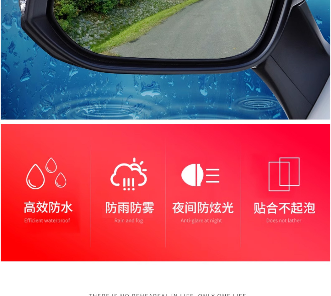 Rearview Mirror Anti-Rain Film for Toyota RAV4/Wildlander