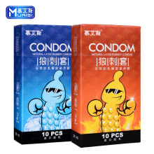 成人用品批发便宜安全套低价避孕套套慕艾斯狼牙套10只装颗粒代发