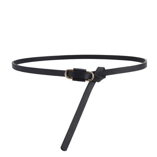 Spring and summer new belts for women, fashionable, simple and versatile dresses, matching clothing, waist-cinching knotted thin belts wholesale
