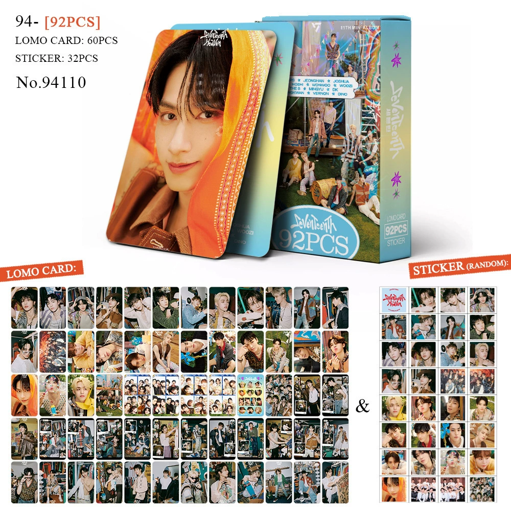 Набор 92 карточки с фото, BTS BPSKTWICE, двусторонние LOMO-карточки, фабричная печать
