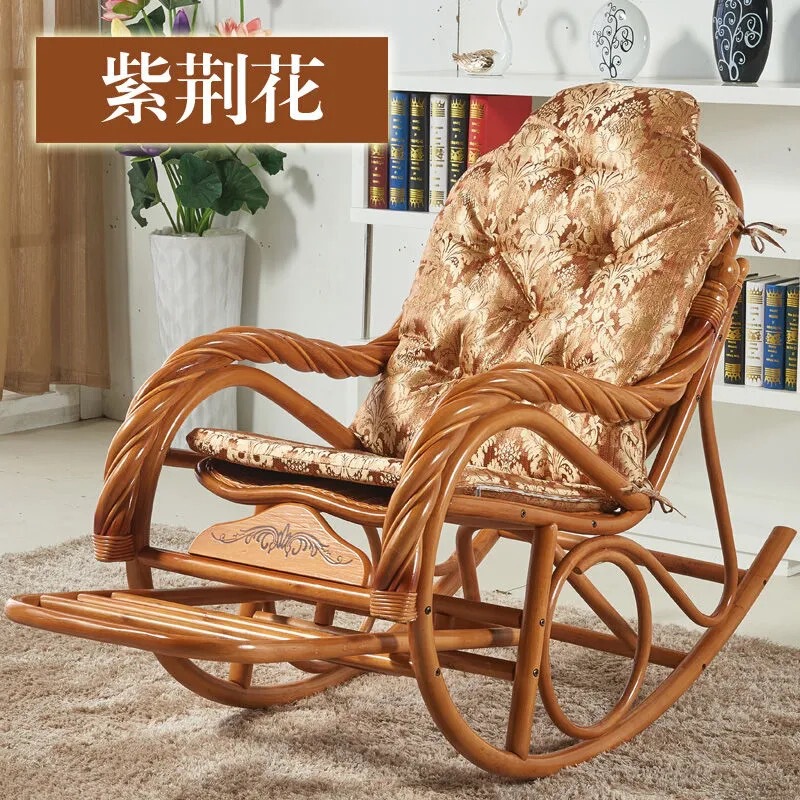 Removable and washable rattan rocking chair cushion rocking chair cushion rattan chair cushion recliner leisure chair cushion cushion thickened Universal Removable and washable rattan rocking chair cushion rocking chair cushion rattan chair cushion recliner leisure chair cushion cushion thickened Universal