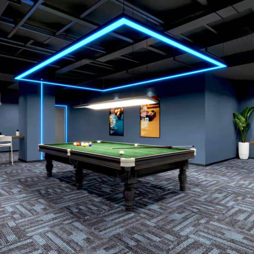 Billiard hall table tennis room atmosphere chandelier gym style seamless splicing LED long bar office lighting fixtures