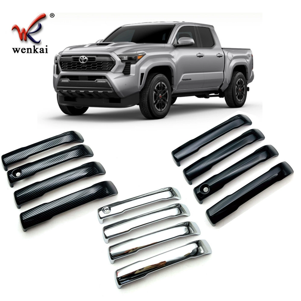 Подходит для 24 Toyota TACOMA, модифицированные чехлы на дверные ручки автомобиля Tacoma, защитные декоративные наклейки на дверные ручки