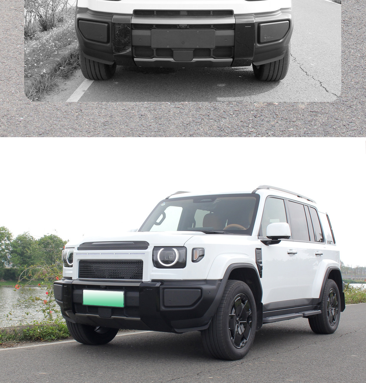 Icar V27 Special Guard Model Grille Decorative Cover Insect-Proof Net Modification Part Abs Painted Honeycomb Air Intake Grille