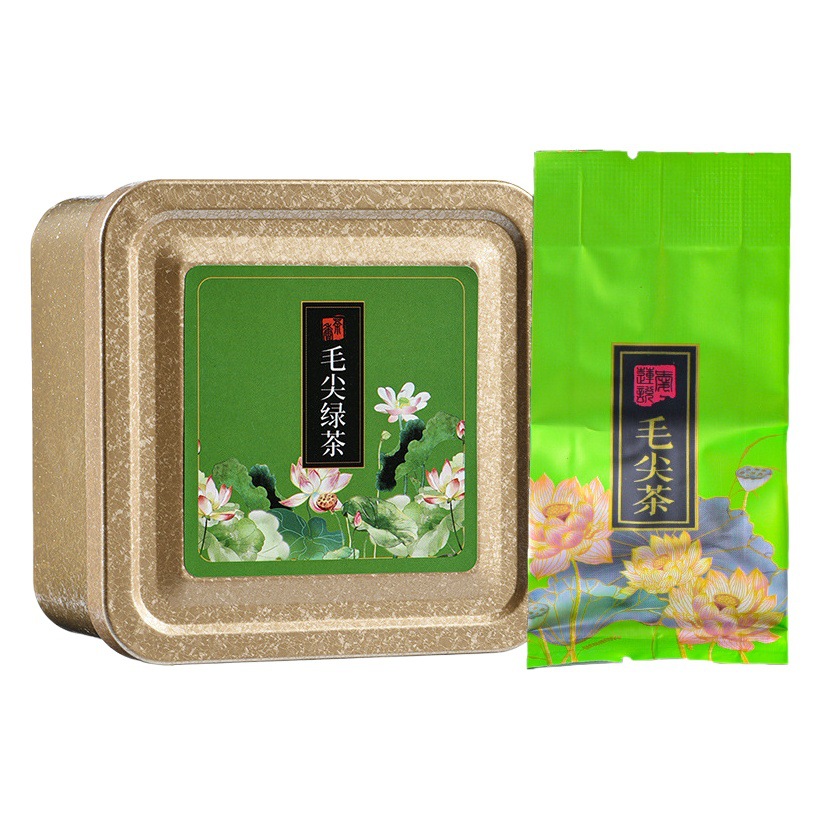 Wholesale tin tea dealer super biluochun green tea tieguanyin small black tea jasmine tea gift box tea cross-border