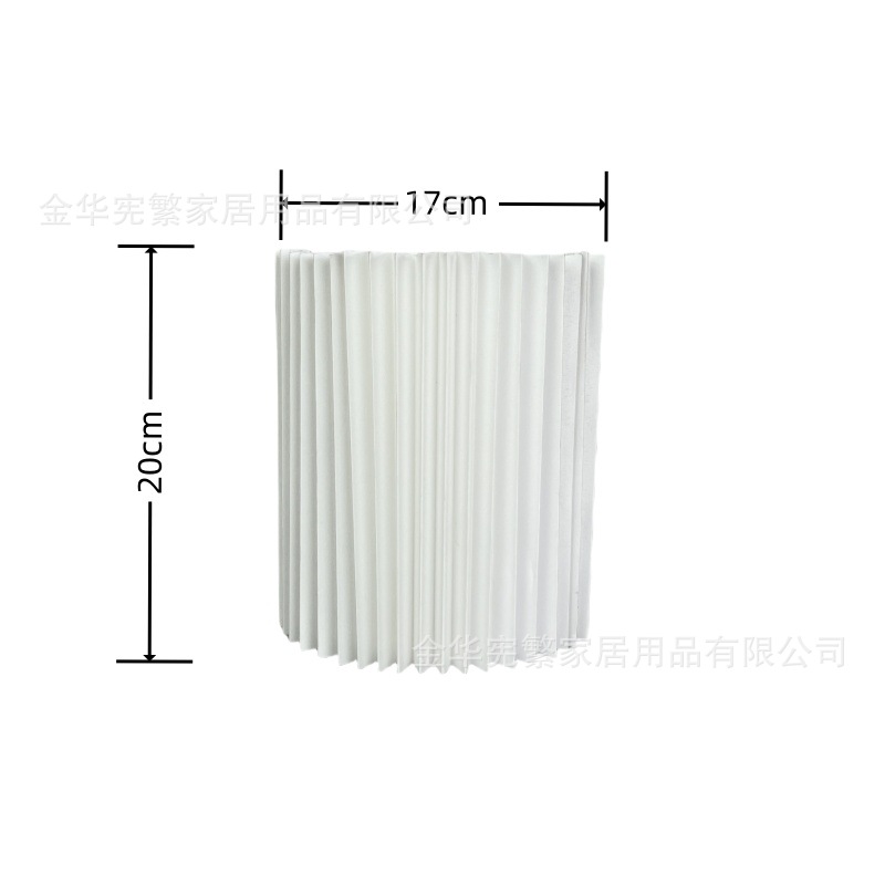 [Xianfan] 52 pliegues KD lámpara desmontable estilo blanco simple dormitorio sala de estar lámpara de cabecera lámpara candelabro