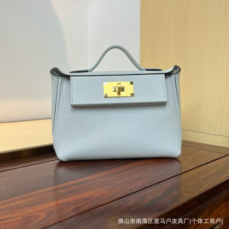 头层Swift皮蜡线手缝2424mini单肩手提斜挎包饺子包高品质轻奢包|undefined