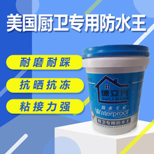 德立兴美国厨卫防水王 20KG水乳灰漆 家装厨卫高效补漏修缮涂料
