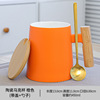 Dingsheng Tea Separate Cup Woodpower Handle Ceramics Cup Cup Cup Muck Cup Covering Spoon Gift Box