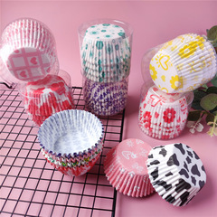 盒裝雪媚娘紙托烘焙蛋糕紙曲奇餅乾水果墊紙包裝紙印花蛋糕紙杯