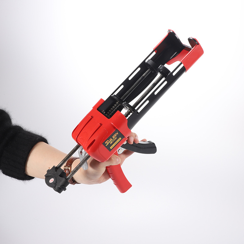 美缝剂施工工具瓷砖省力双组美缝剂胶枪速力安双管液压美缝胶枪