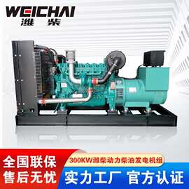 300千瓦潍柴柴油发电机WP12D353E200发动机全铜无刷备用大功率