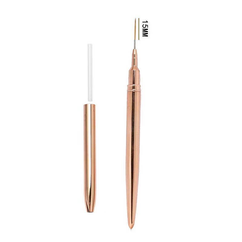 Cross-border nuevo tubo de aguja de uñas pluma de dibujo ultra-fino gancho pluma línea pintada tienda de uñas cepillo especial solo