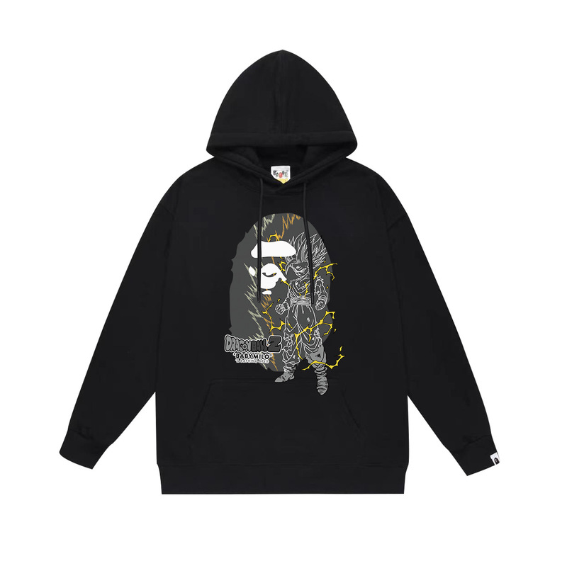 BAPE猿の頭の潮のブランドの片面のプリントは帽子の衛衣の秋冬の新型のヒップホップの潮流の男女の同項の純綿になります。|undefined