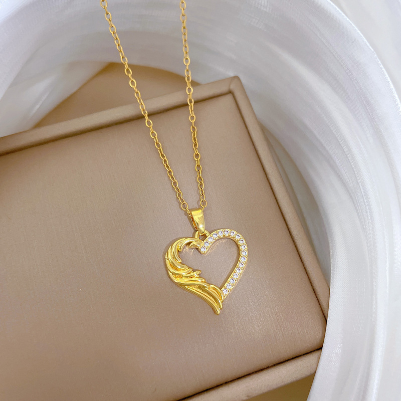 Full Diamond Personality Necklace Luxury Temperament Clavicle Chain_voghion.com