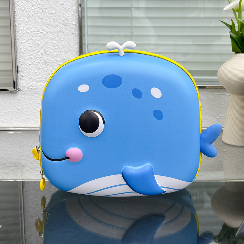 Nuevos niños de dibujos animados cáscara dura kindergarten mochila ballena bebé Eva cáscara de huevo niño niña bebé mochila