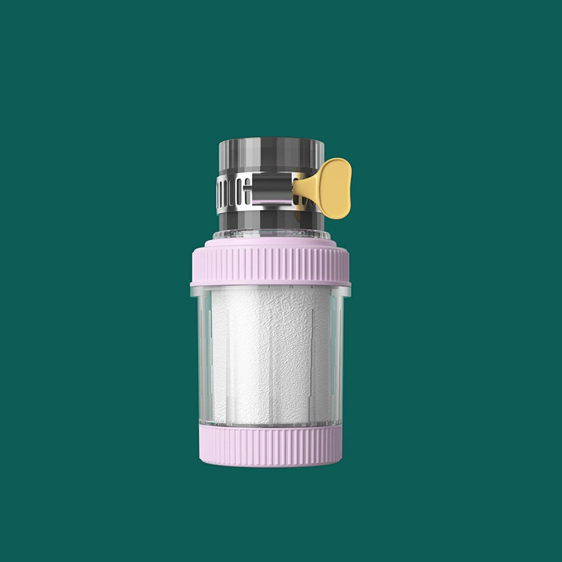 Faucet filter nozzle, universal adapter, removable washable filter element, splashproof