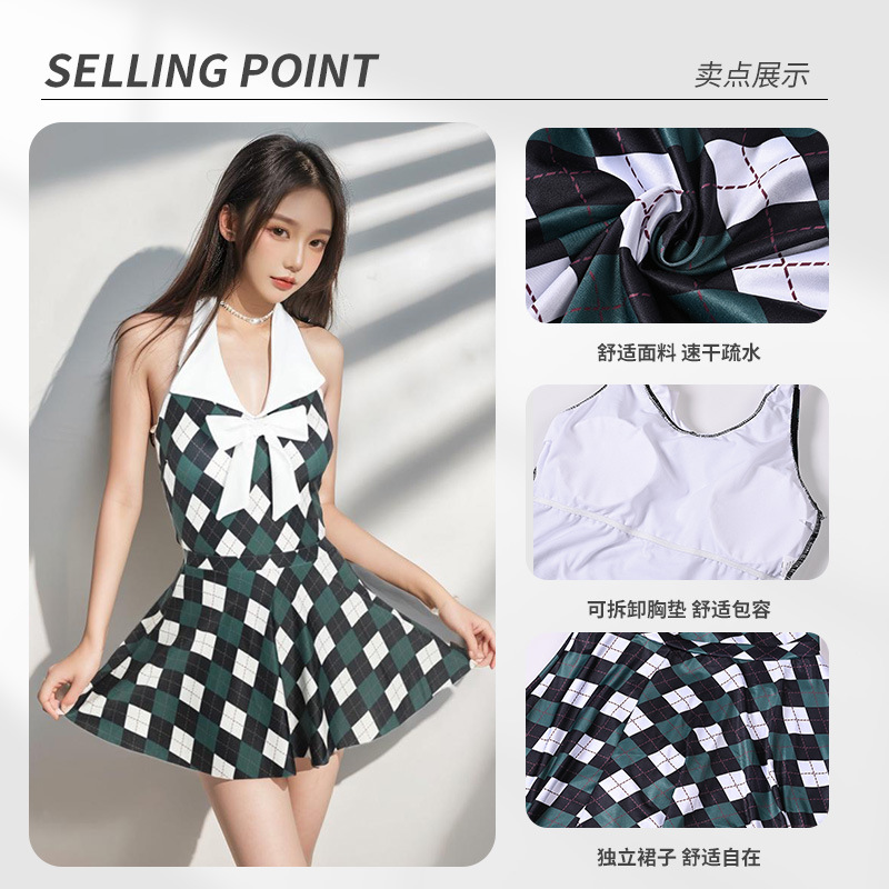 Nuevos trajes de baño de la mujer, vestidos retrógrados, vestidos de abdomen, vestidos clásicos de vacaciones de diamante.