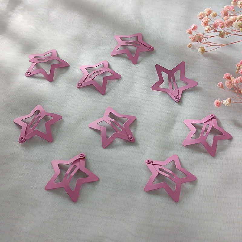 Al por mayor horquilla para niños de estilo coreano estrella de cinco puntas horquilla accesorios para el cabello clip BB esmerilado con pelo roto niñas estudiantes de secundaria
