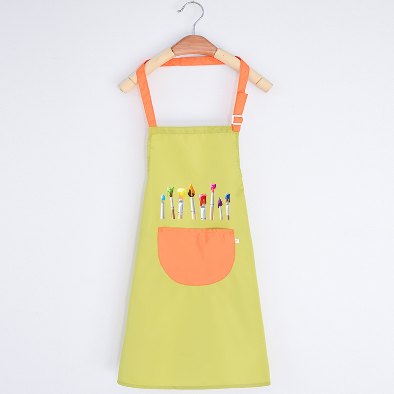 子供の絵画服防水幼稚園ノースリーブブラウスアート逆着用絵画子供親子エプロンカスタマイズ|undefined