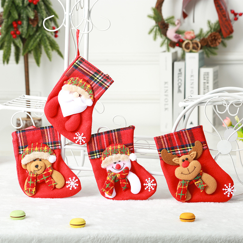 Cute Style Christmas Cute Santa Claus Snowman Party Christmas Socks