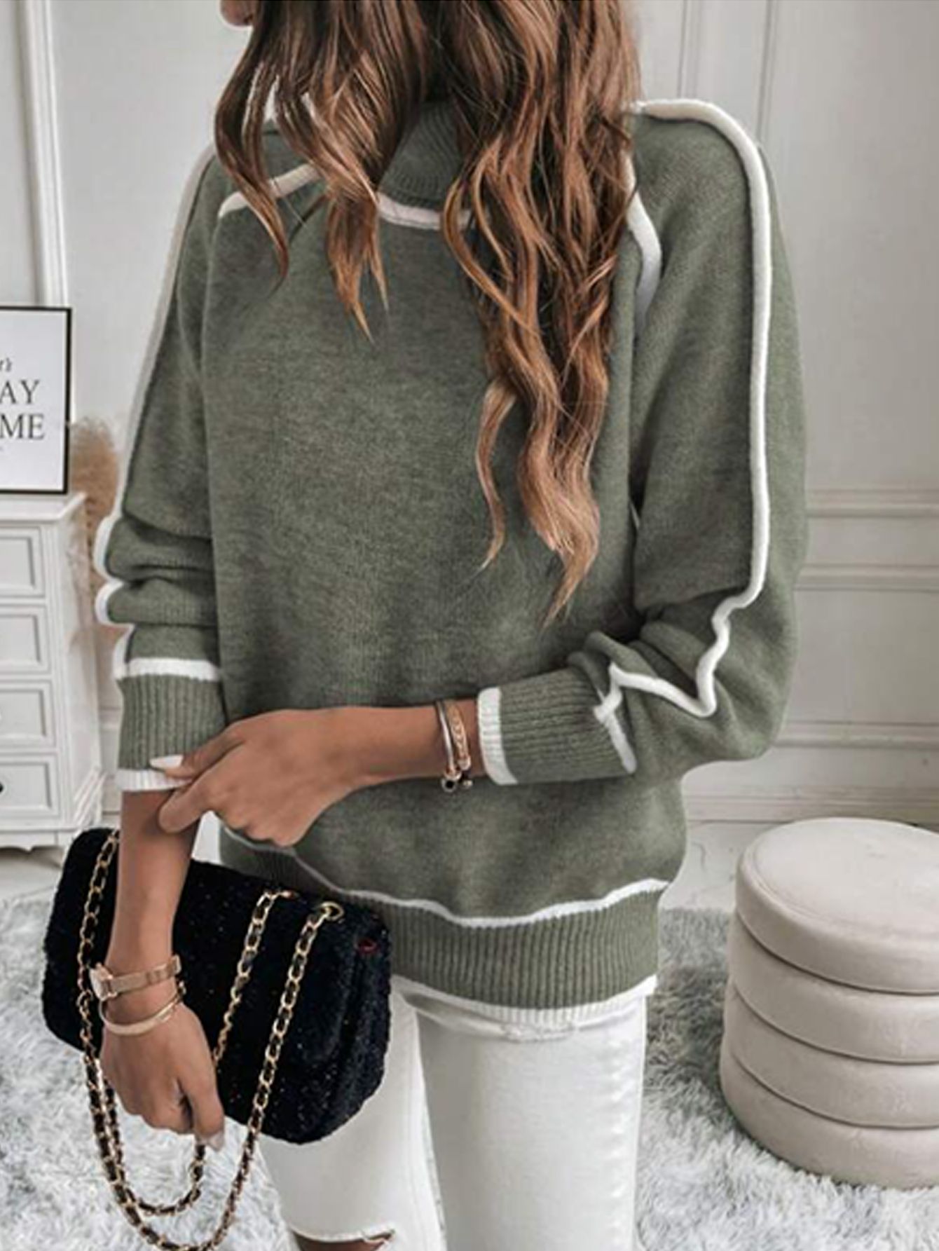 Regular Top Length Wholesale Women's Simple Style Classic Style Solid Color Long Sleeve Sweaters & Cardigans