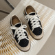 Lace up Fisherman's Shoes for Women 2024 New Spring Hemp Rope Casual Student Board Shoes Versatile Canvas Shoes Flat Sole Shoes