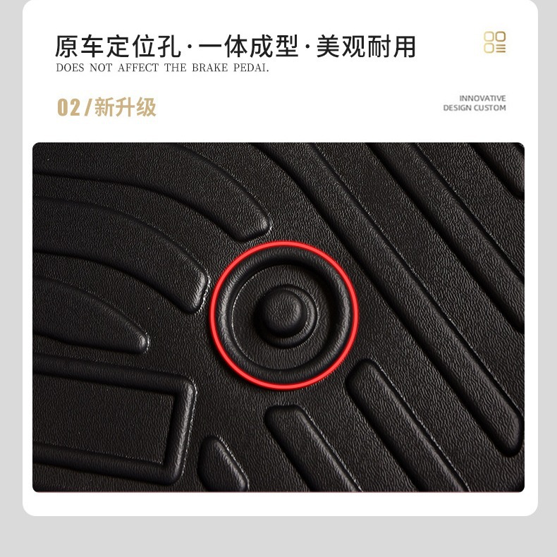 Alfombrillas de coche de TPE personalizadas, resistentes al desgaste, ecológicas e inodoras, aptas para camionetas Isuzu DMAX transfronterizas.