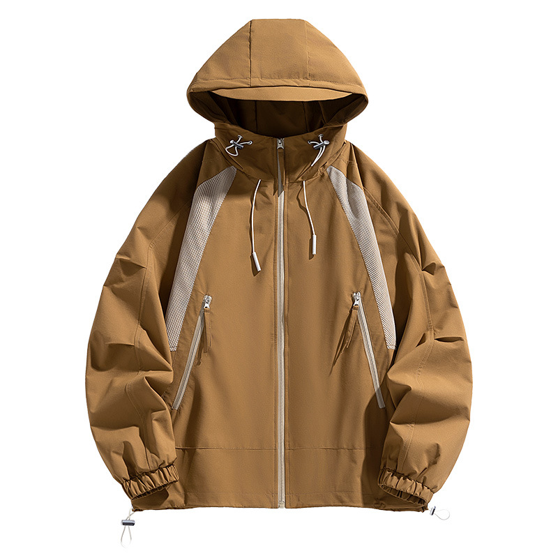 Veste de sport de plein air ample à capuche pour hommes, nouvelle collection automne et hiver 2024_voghion.com
