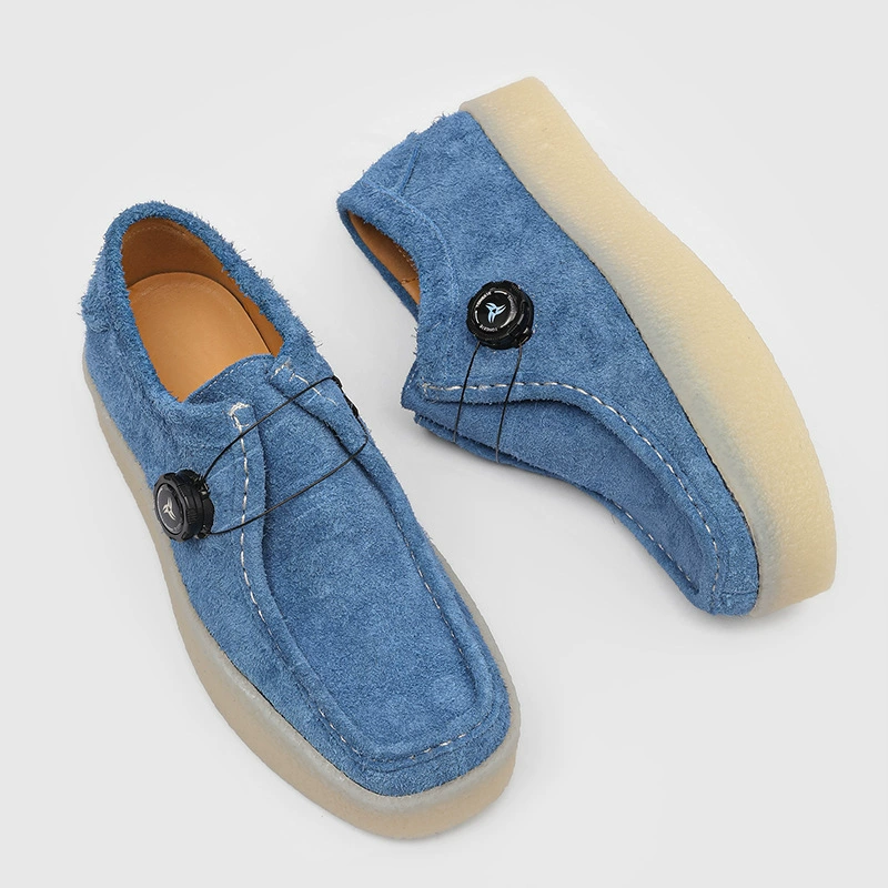 Классические универсальные лоферы на толстой подошве, новинка 2025 года, матовая кожа, квадратный носок, ретро, ​​с неглубоким вырезом, на толстой подошве, на шнуровке, увеличивающие рост.